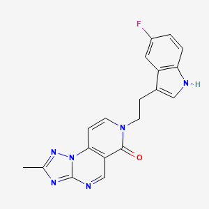 7-[2-(5-fluoro-1H-indol-3-yl)ethyl]-2-methylpyrido[3,4-e][1,2,4]triazolo[1,5-a]pyrimidin-6(7H)-one - 