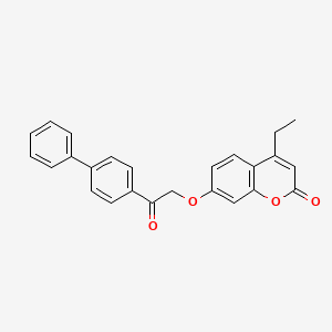 7-[2-(biphenyl-4-yl)-2-oxoethoxy]-4-ethyl-2H-chromen-2-one - 