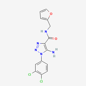 5-amino-1-(3,4-dichlorophenyl)-N-(furan-2-ylmethyl)-1H-1,2,3-triazole-4-carboxamide - 