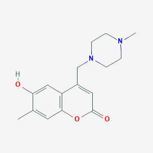 6-hydroxy-7-methyl-4-[(4-methylpiperazin-1-yl)methyl]-2H-chromen-2-one - 