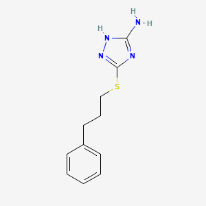5-[(3-phenylpropyl)sulfanyl]-4H-1,2,4-triazol-3-amine - 