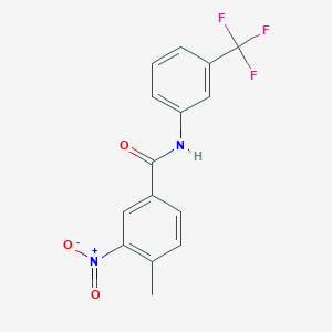 4-methyl-3-nitro-N-(3-(trifluoromethyl)phenyl)benzamide - 