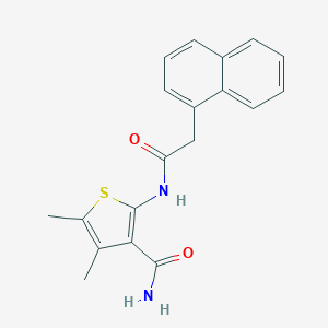 4,5-Dimethyl-2-[(1-naphthylacetyl)amino]-3-thiophenecarboxamide - 
