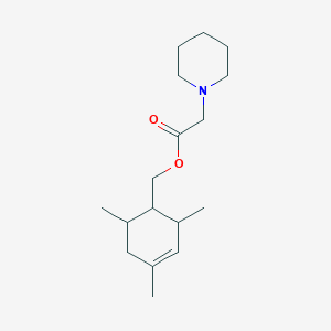 (2,4,6-TRIMETHYLCYCLOHEX-3-EN-1-YL)METHYL 2-(PIPERIDIN-1-YL)ACETATE - 