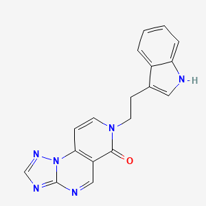 7-[2-(1H-indol-3-yl)ethyl]pyrido[3,4-e][1,2,4]triazolo[1,5-a]pyrimidin-6(7H)-one - 