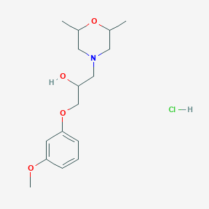 1-(2,6-Dimethylmorpholino)-3-(3-methoxyphenoxy)propan-2-ol hydrochloride - 