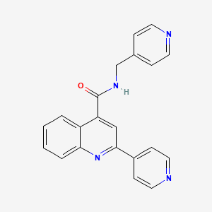 2-(pyridin-4-yl)-N-(pyridin-4-ylmethyl)quinoline-4-carboxamide - 