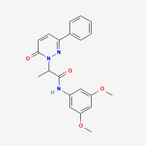 N-(3,5-dimethoxyphenyl)-2-(6-oxo-3-phenylpyridazin-1(6H)-yl)propanamide - 