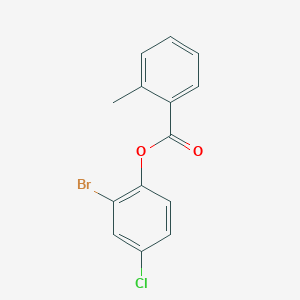 2-Bromo-4-chlorophenyl 2-methylbenzoate - 