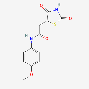 2-(2,4-dioxo-1,3-thiazolidin-5-yl)-N-(4-methoxyphenyl)acetamide - 