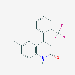 6-methyl-4-[2-(trifluoromethyl)phenyl]-3,4-dihydroquinolin-2(1H)-one - 