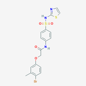 2-(4-bromo-3-methylphenoxy)-N-{4-[(1,3-thiazol-2-ylamino)sulfonyl]phenyl}acetamide - 