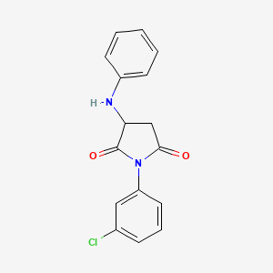 3-anilino-1-(3-chlorophenyl)pyrrolidine-2,5-dione - 