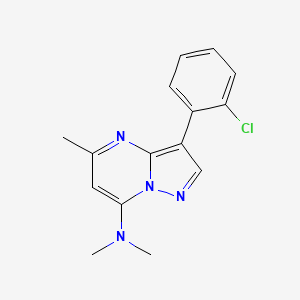 3-(2-chlorophenyl)-N,N,5-trimethylpyrazolo[1,5-a]pyrimidin-7-amine - 