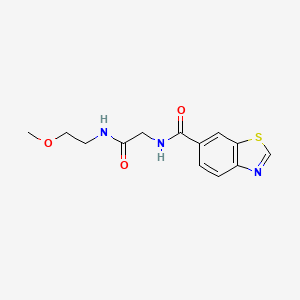 N-{2-[(2-methoxyethyl)amino]-2-oxoethyl}-1,3-benzothiazole-6-carboxamide - 