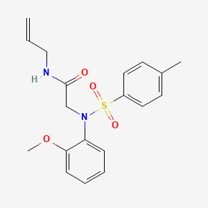 2-[N-(2-METHOXYPHENYL)4-METHYLBENZENESULFONAMIDO]-N-(PROP-2-EN-1-YL)ACETAMIDE - 431980-52-8