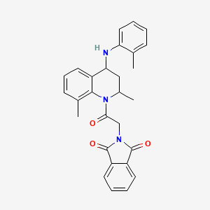 2-(2-{2,8-dimethyl-4-[(2-methylphenyl)amino]-3,4-dihydroquinolin-1(2H)-yl}-2-oxoethyl)-1H-isoindole-1,3(2H)-dione - 