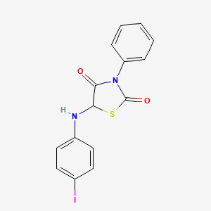 5-[(4-iodophenyl)amino]-3-phenyl-1,3-thiazolidine-2,4-dione - 