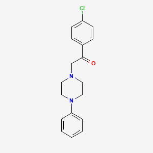 1-(4-Chlorophenyl)-2-(4-phenylpiperazin-1-yl)ethanone - 93994-39-9