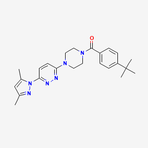 3-[4-(4-tert-butylbenzoyl)piperazin-1-yl]-6-(3,5-dimethyl-1H-pyrazol-1-yl)pyridazine - 
