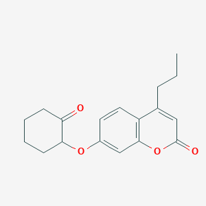 7-[(2-oxocyclohexyl)oxy]-4-propyl-2H-chromen-2-one - 95184-94-4