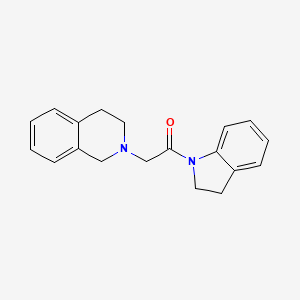 1-(2,3-dihydro-1H-indol-1-yl)-2-(3,4-dihydroisoquinolin-2(1H)-yl)ethanone - 56533-63-2