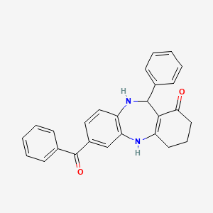 11-phenyl-7-(phenylcarbonyl)-2,3,4,5,10,11-hexahydro-1H-dibenzo[b,e][1,4]diazepin-1-one - 
