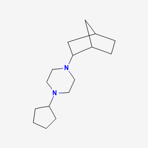 1-bicyclo[2.2.1]hept-2-yl-4-cyclopentylpiperazine - 