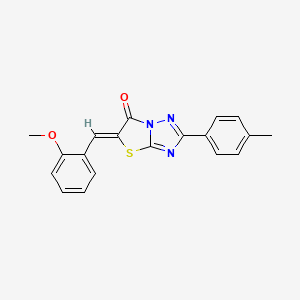 (5Z)-5-(2-methoxybenzylidene)-2-(4-methylphenyl)[1,3]thiazolo[3,2-b][1,2,4]triazol-6(5H)-one - 