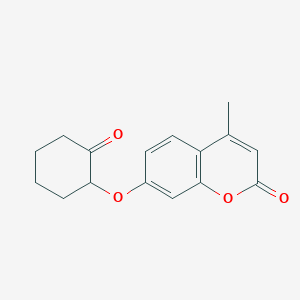 4-methyl-7-[(2-oxocyclohexyl)oxy]-2H-chromen-2-one - 86048-54-6
