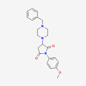 3-(4-Benzylpiperazin-1-yl)-1-(4-methoxyphenyl)pyrrolidine-2,5-dione - 