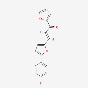 (2E)-3-[5-(4-fluorophenyl)furan-2-yl]-1-(furan-2-yl)prop-2-en-1-one - 