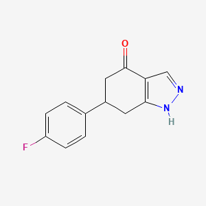 6-(4-fluorophenyl)-1,5,6,7-tetrahydro-4H-indazol-4-one - 