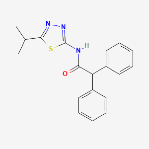 2,2-diphenyl-N-[5-(propan-2-yl)-1,3,4-thiadiazol-2-yl]acetamide - 