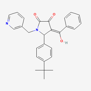 4-benzoyl-5-(4-tert-butylphenyl)-3-hydroxy-1-[(pyridin-3-yl)methyl]-2,5-dihydro-1H-pyrrol-2-one - 