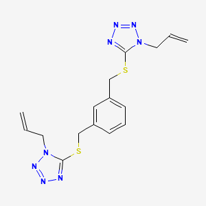1-(PROP-2-EN-1-YL)-5-({[3-({[1-(PROP-2-EN-1-YL)-1H-1,2,3,4-TETRAZOL-5-YL]SULFANYL}METHYL)PHENYL]METHYL}SULFANYL)-1H-1,2,3,4-TETRAZOLE - 329081-94-9