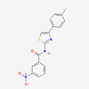 N-[4-(4-methylphenyl)-1,3-thiazol-2-yl]-3-nitrobenzamide - 