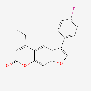 3-(4-fluorophenyl)-9-methyl-5-propyl-7H-furo[3,2-g]chromen-7-one - 