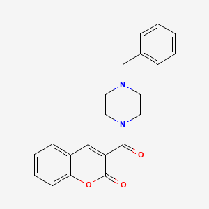 3-(4-benzylpiperazine-1-carbonyl)-2H-chromen-2-one - 