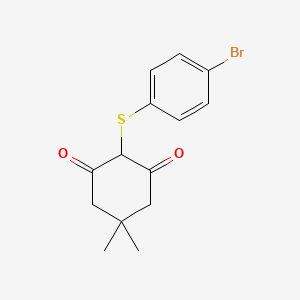 2-((4-bromophenyl)thio)-5,5-dimethylcyclohexane-1,3-dione - 