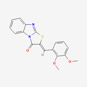 (2Z)-2-(2,3-dimethoxybenzylidene)[1,3]thiazolo[3,2-a]benzimidazol-3(2H)-one - 