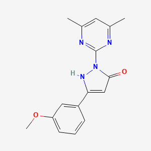 1-(4,6-dimethylpyrimidin-2-yl)-3-(3-methoxyphenyl)-1H-pyrazol-5-ol - 