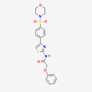 N-{4-[4-(morpholin-4-ylsulfonyl)phenyl]-1,3-thiazol-2-yl}-2-phenoxyacetamide - 