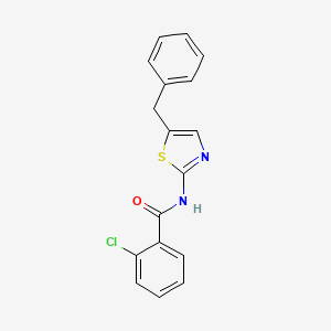 N-(5-benzyl-1,3-thiazol-2-yl)-2-chlorobenzamide - 5538-53-4
