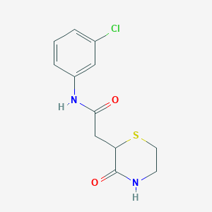N-(3-chlorophenyl)-2-(3-oxothiomorpholin-2-yl)acetamide - 