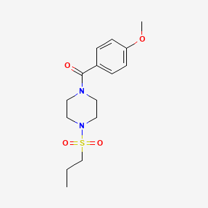 (4-METHOXYPHENYL)[4-(PROPYLSULFONYL)PIPERAZINO]METHANONE - 