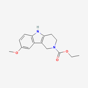 ethyl 8-methoxy-1,3,4,5-tetrahydro-2H-pyrido[4,3-b]indole-2-carboxylate - 63277-55-4
