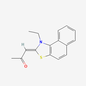 (1Z)-1-(1-ethylnaphtho[1,2-d][1,3]thiazol-2(1H)-ylidene)propan-2-one - 63123-29-5