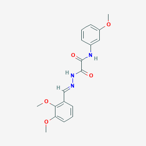 2-(2-(2,3-Dimethoxybenzylidene)hydrazino)-N-(3-methoxyphenyl)-2-oxoacetamide - 357267-51-7