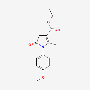 ethyl 1-(4-methoxyphenyl)-2-methyl-5-oxo-4,5-dihydro-1H-pyrrole-3-carboxylate - 